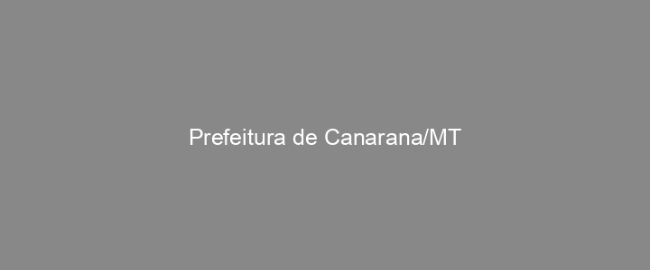 Provas Anteriores Prefeitura de Canarana/MT